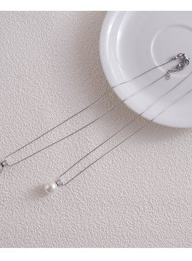 百搭叠戴极细一颗珠锁骨链