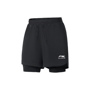 李宁跑步运动套装男马拉松训练田径短袖t恤夏季速干短裤健身衣服