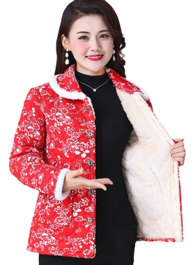 女装棉衣千丝鹿外套加绒洋气