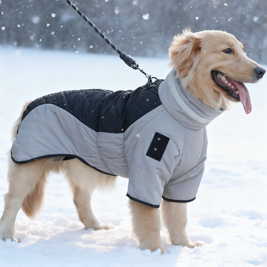 狗衣服大型犬加厚棉服金毛边牧德牧户外防风保暖冲锋衣带牵引扣,宠物/宠物食品及用品,狗宠物服装/雨衣,淘宝优惠券,粉丝福利购,淘宝优惠卷