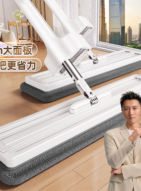 佳帮手拖把2025新款家用第一名一拖净干湿两用免手洗平板拖布地拖