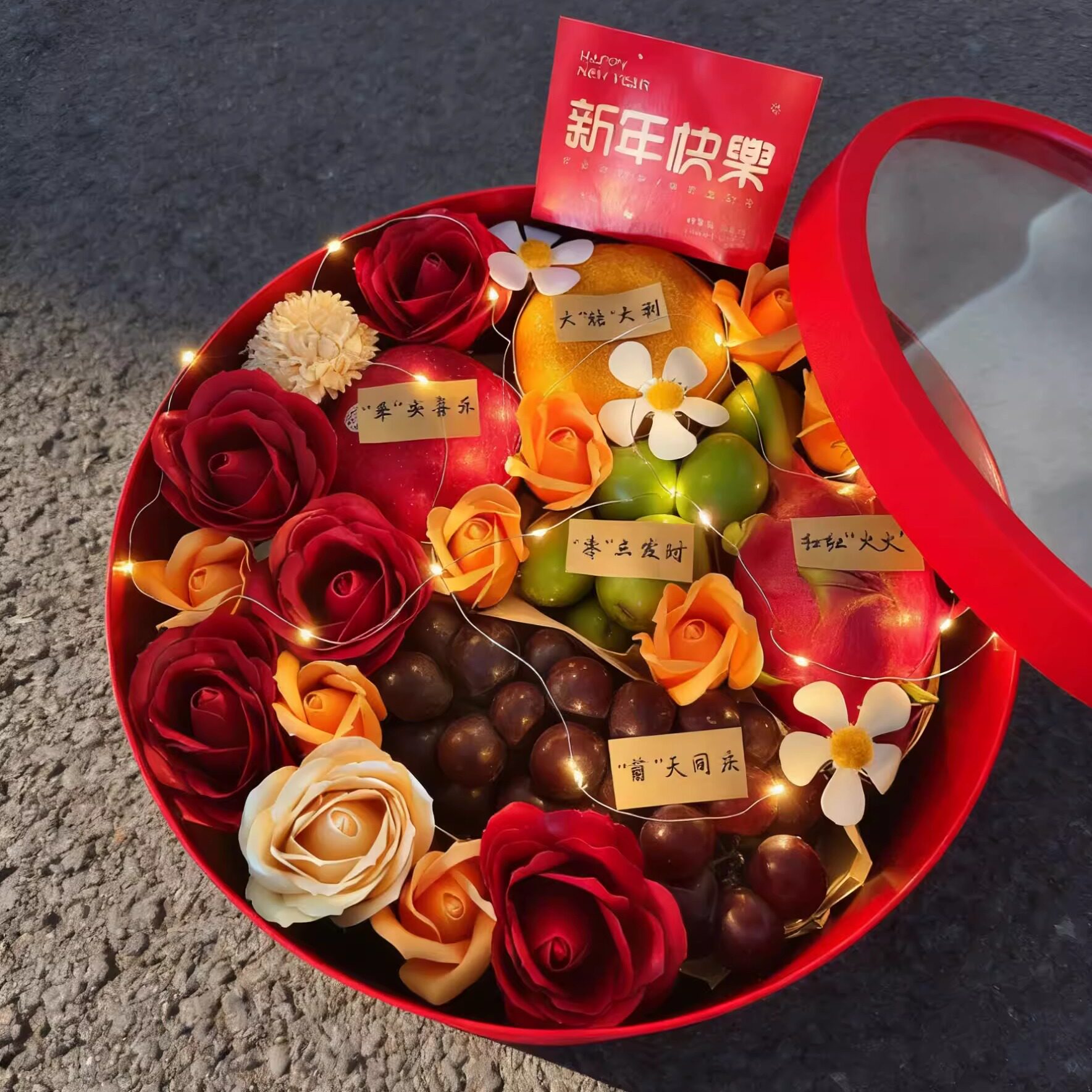 2026新年水果鲜花礼盒空盒包装 带皂花花盒大号圆形DIY材料包团购,鲜花速递/花卉仿真/绿植园艺,花艺包装盒,淘宝优惠券,粉丝福利购,淘宝优惠卷