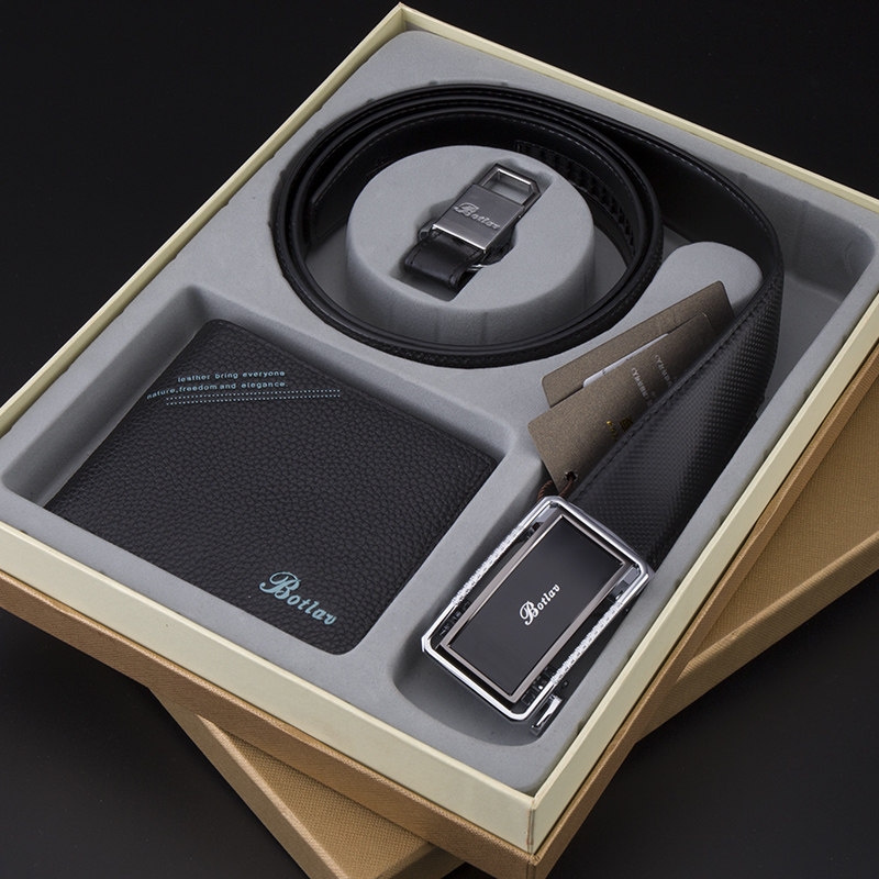 Aurobindo man First layer of leather belt wallet Gift box suit Pure cowhide Middle-aged and young genuine leather automatic belt giftin the Accessories/Leather belt/Hat/Muffler , Belt/Leather belt/Yaolian  category - from Buy2taobao.com to provide professional Taobao agent buy service