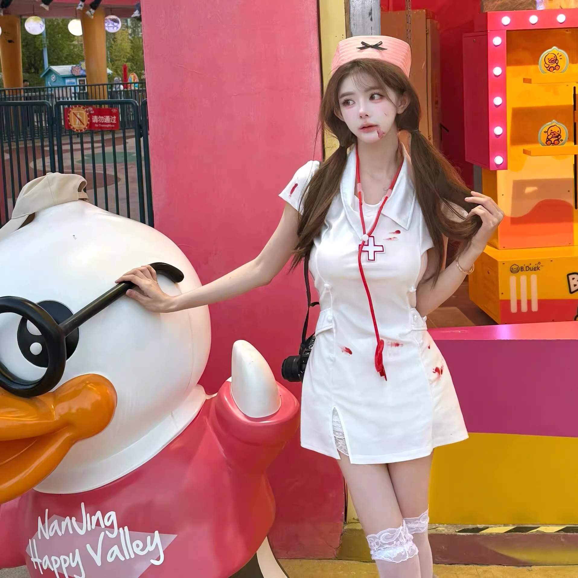 护士服cos角色扮演衣服女性感万圣节服饰女生cosplay服装酒吧表演