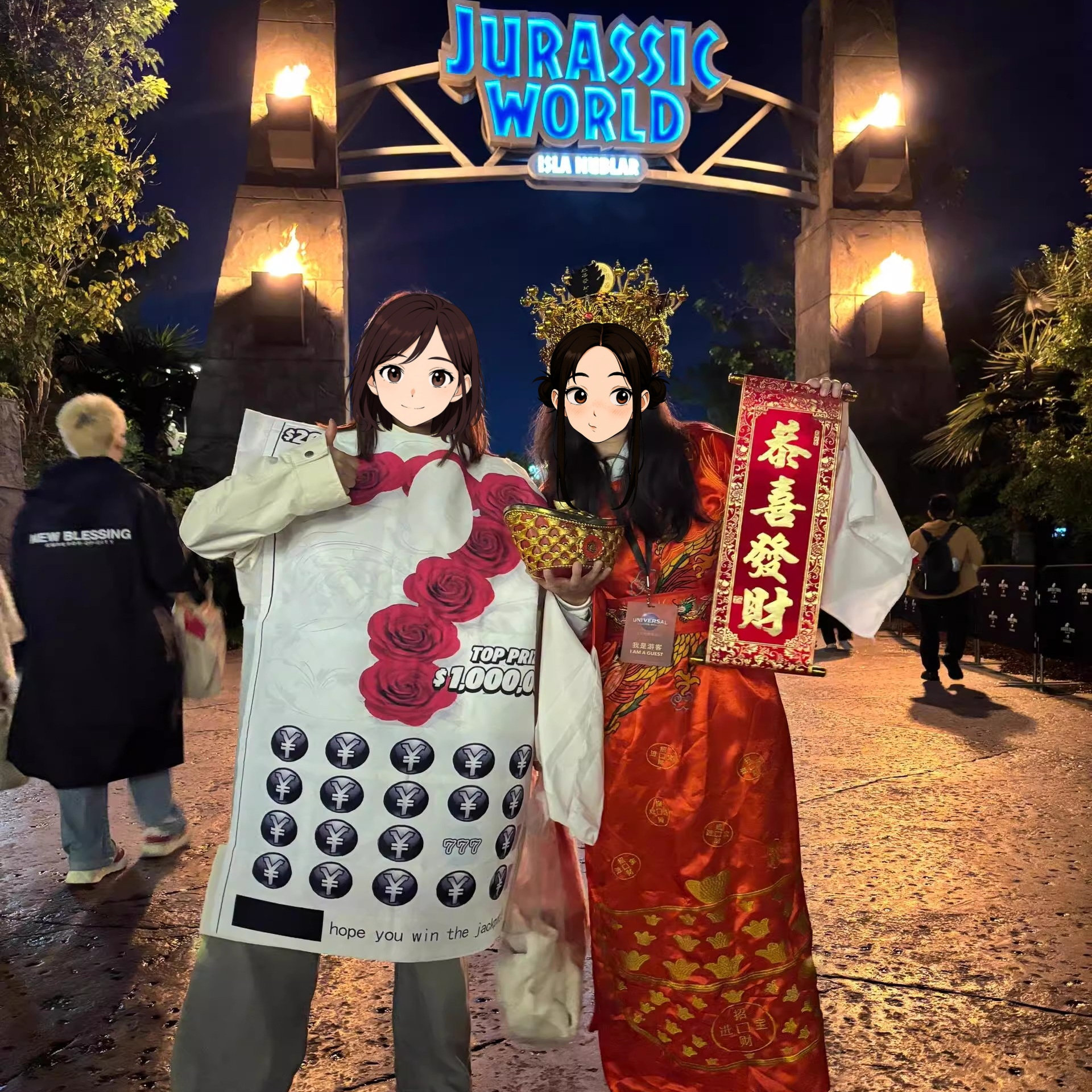 彩票刮刮乐cos搞笑衣服年会角色扮演服装抽象搞怪成人cosplay女男图片