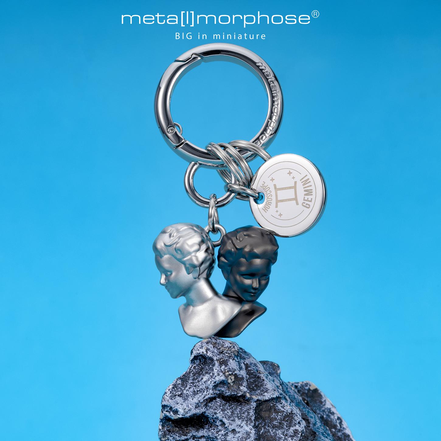 比利时metalmorphose星座系列双子座钥匙扣包包挂件装饰情侣礼物