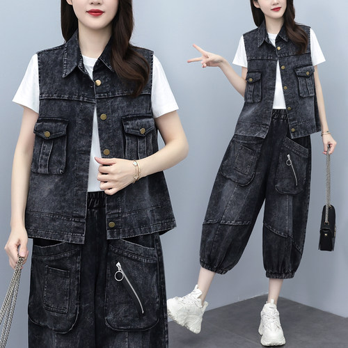夏天薄款透气小个子休闲运动服女