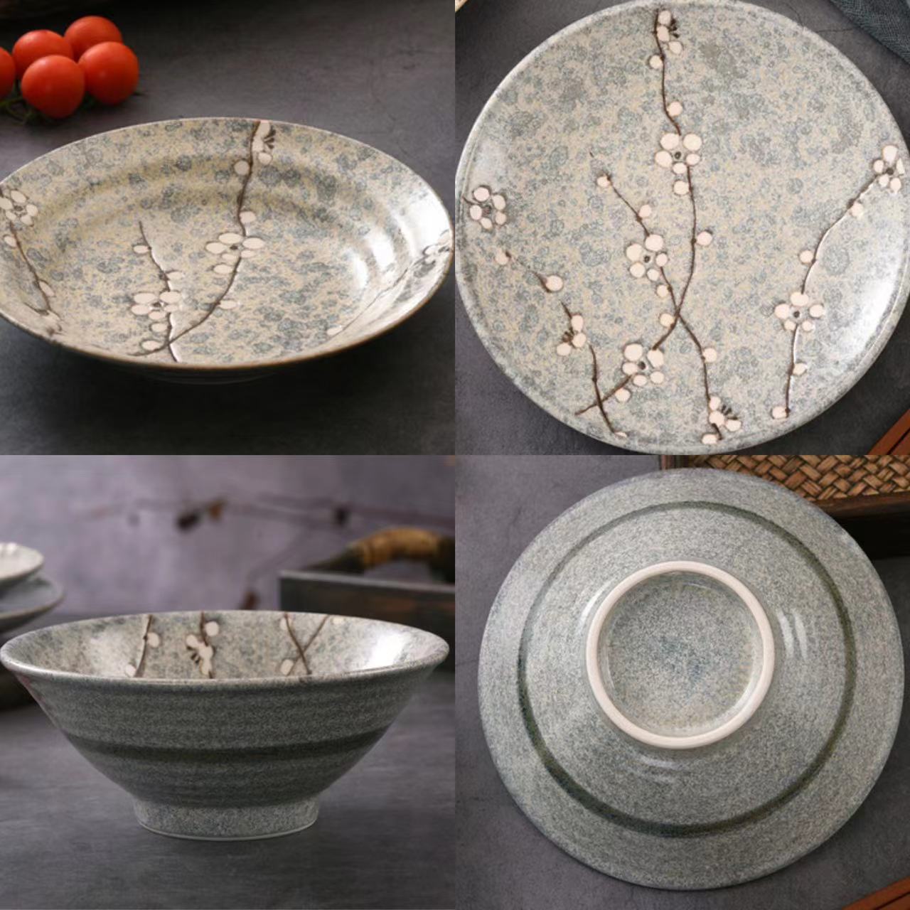 古伊烧日本进口釉下彩餐具日式复碗