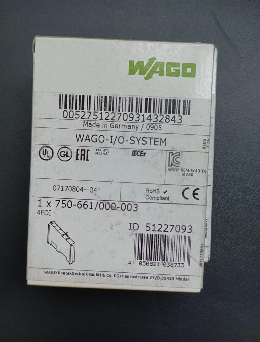 德国WAGO万可模块750-665  750-667 750-662全新原装拍前