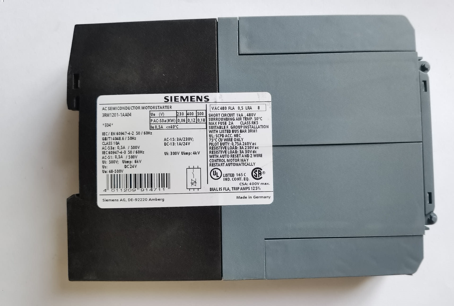 SIMENS西门子电机启动器3RM1002-1AA04,3RM1202-1AA04全新原装拍