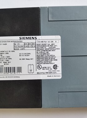 SIMENS西门子电机启动器3RM1002-1AA04,3RM1202-1AA04全新原装拍