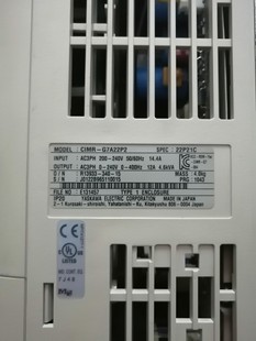 G7安川變頻器CIMR 2.2KW九新現貨拍前請詢價 G7A22P2