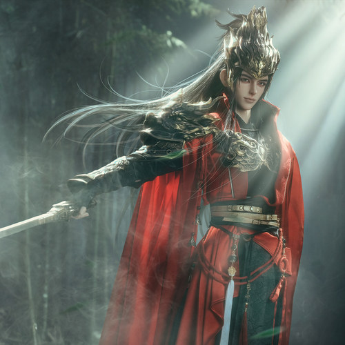 限时 龙魂 秦琼 官服77BC-0001（77CM）明信片 BJD娃衣古风人偶娃