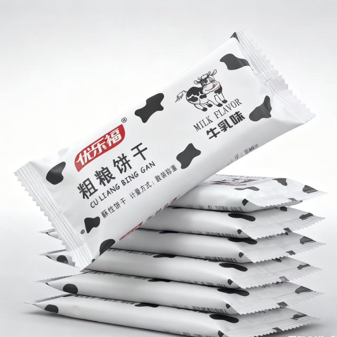 优乐福粗粮饼干牛乳味饼干办公室零食早餐下午茶休闲食品