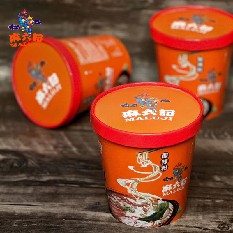 麻六记酸辣粉桶装红薯粉冲泡方便速食粉丝米线懒人食品夜宵256g
