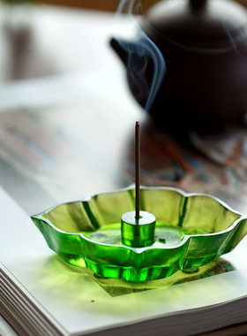 珍悦琉璃花瓣高端线香香插