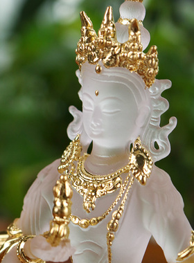 古法琉璃金刚萨埵禅悦贴真金佛像