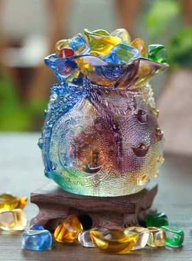 珍悦古法琉璃乔迁开业礼品聚宝袋