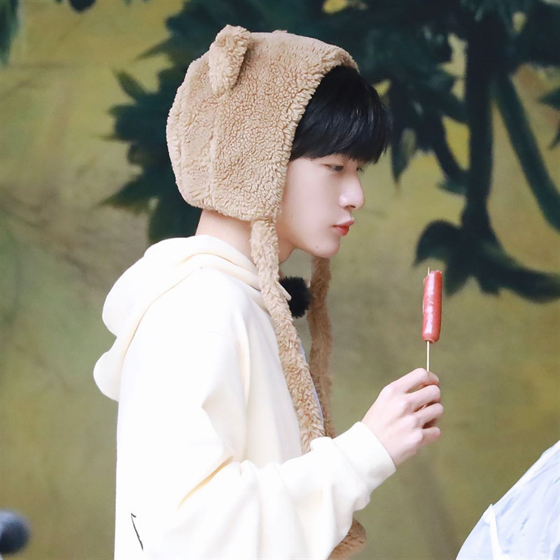 可爱翟潇闻同款保暖防风雷锋帽子