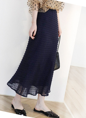 2023夏装新款 气质感 时髦优雅都可搭的pkn小鱼尾半身裙