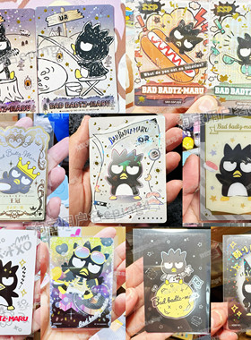 正品日版三丽鸥酷企鹅卡片摆件酷企鹅收藏卡牌盲盒Bad badtz-maru