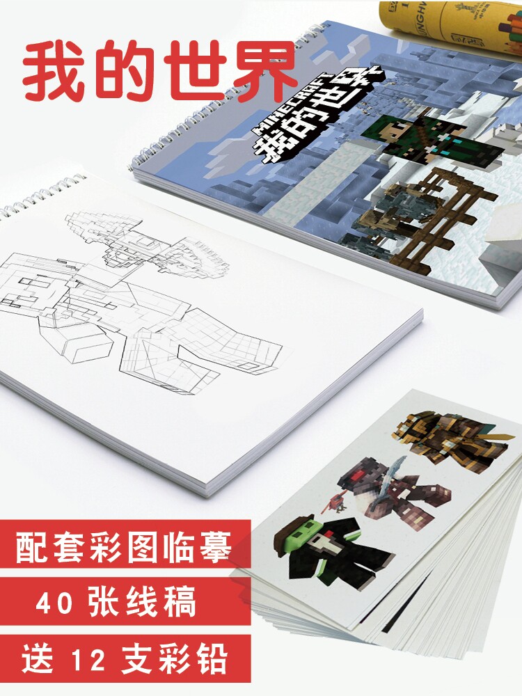 내 세계 복사 CARMARK 펜 특수 용지 도서 아트 보관 세트 색칠하기 책 그림 간단한 그리기
