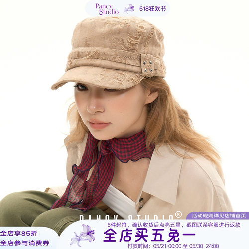 美拉德复古百搭显脸小古早帽子