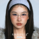 PANCY方圆脸适配 书呆子金丝边眼镜框复古文艺金属斯文败类镜架