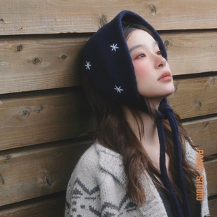 复古针织绑带耳罩冬季 85折 保暖护耳发带 新品