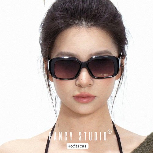 古早大方框!复古渐变墨镜高级感