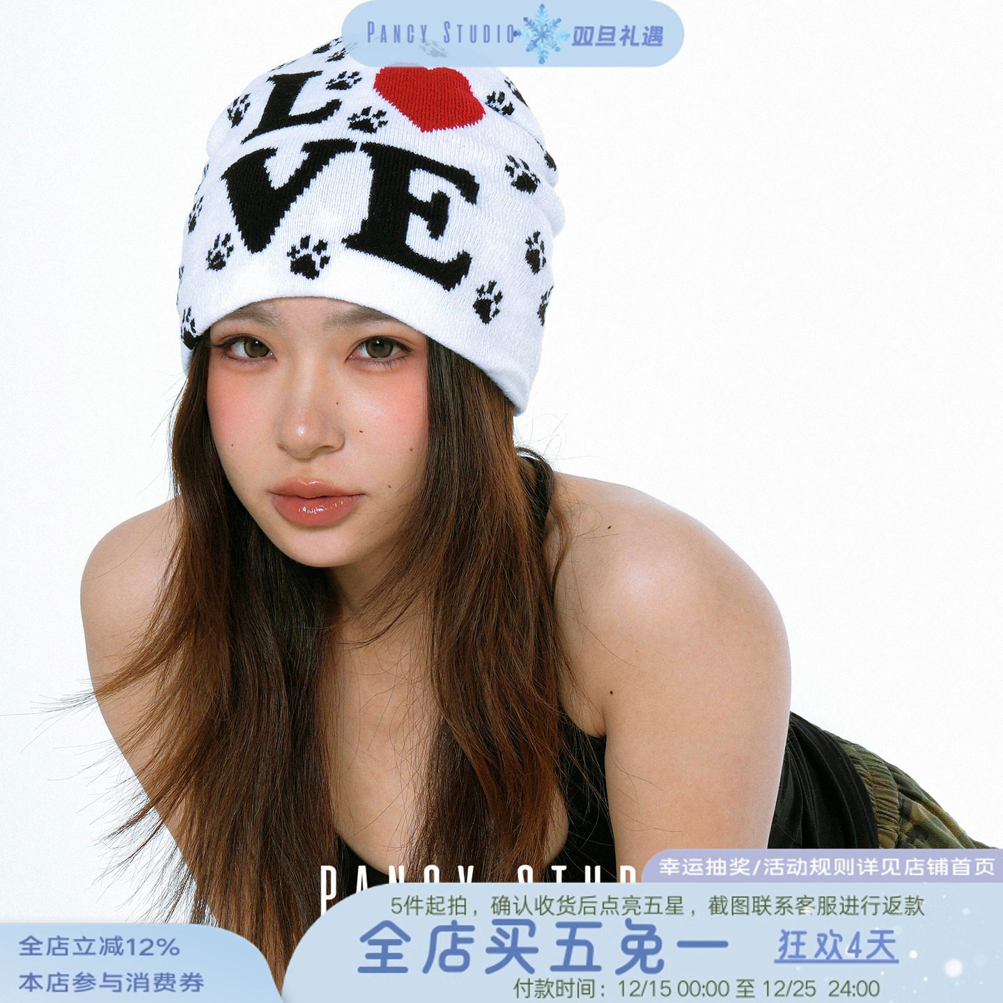 LOVE猫猫~春夏可爱猫爪包头帽