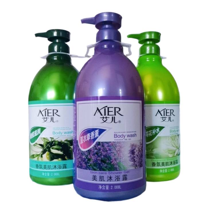 正品艾儿薰衣草茉莉橄榄滋润健康美肌沐浴露补水顺滑家庭装男女