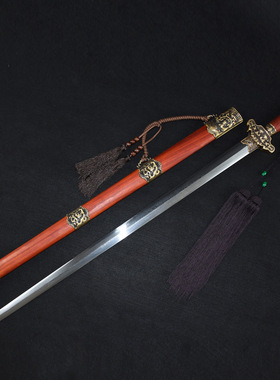 龙泉市刀剑收藏工艺品刻花宝剑