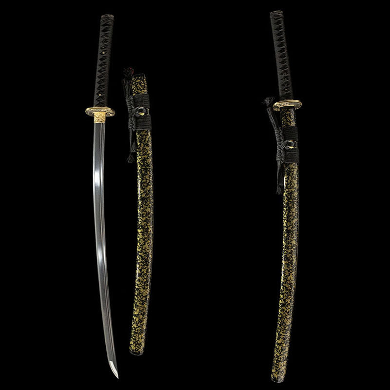 日本武士刃龙泉刀剑一体长刀花纹钢打刀东洋居合刀花纹钢刀未开刃