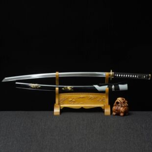 龙泉市刀剑铜装手工锻打Katana日式指挥刀冷兵器传统硬宝剑未开刃