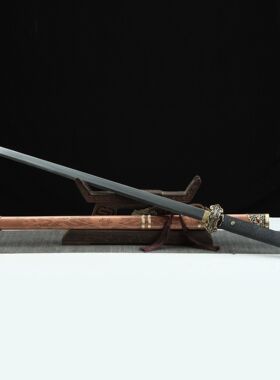 龙泉市刀剑花纹钢烧刃唐横刀龙骨