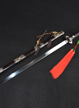 龙泉市刀剑T10烧刃唐横刀一体