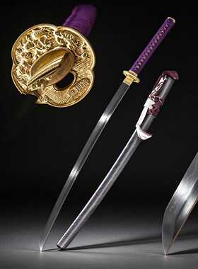 高档手工夹钢日本刀东洋武士刃打刀居合长刀收藏刀剑katana未开刃