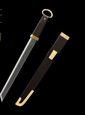 龙泉市刀剑环手刀唐横刀传统手工