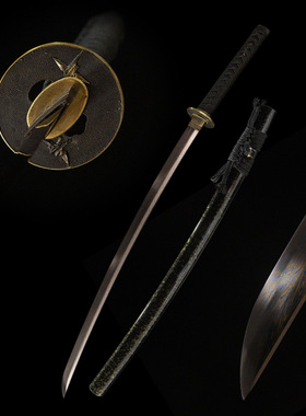 龙泉市一体手工花纹钢日本刀东洋