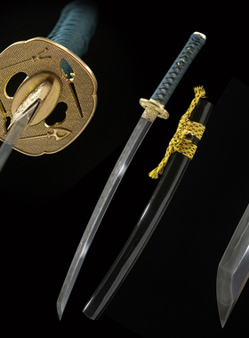 龙泉手工一体胁差短刀东洋武士