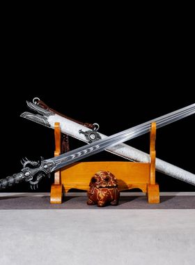 龙泉市刀剑影视硬宝剑高锰钢防身