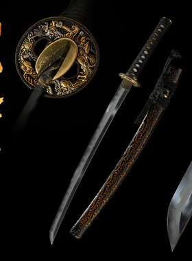 高端手工外贸日本刀胁差短刀覆土