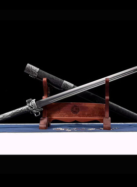 唐横刀高锰钢一体锻打绣春刀镇宅