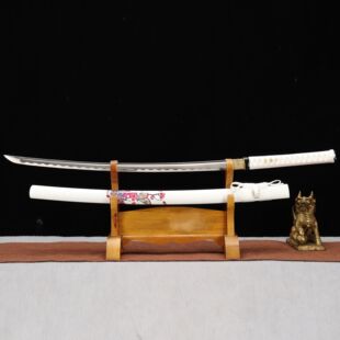 龙泉市刀剑1045碳钢日式指挥刀Katana手工锻打一体宝剑收藏未开刃