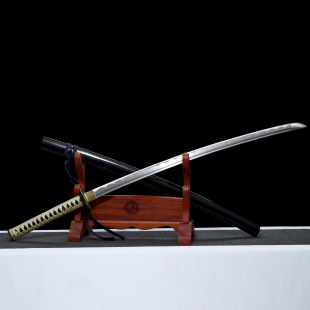 龙泉市刀剑碳钢防身冷兵器手工锻打一体宝剑日式指挥刀收藏未开刃