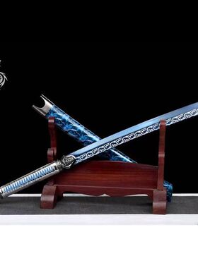 龙泉市刀剑一体弯款高锰钢唐横刀