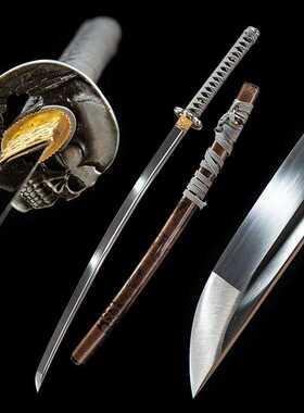 手工锻打碳钢日本刀一体长刀武士刃打刀居合道冷兵器东洋未开刃