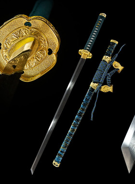 外贸手工忍者直刀日本刀一体长刀