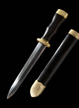 龙泉市手工礼品小剑花纹钢短剑